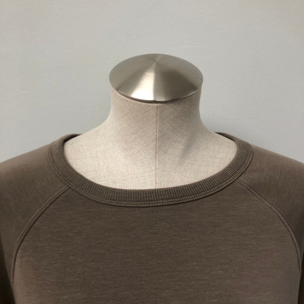 Athleta Coaster Luxe Relaunch Sweatshirt Womens Small Brown Pullover Tencel New - Picture 2 of 14